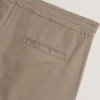 MAURCE Düz Paça Pamuklu Keten Pantolon