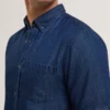 MIREK Normal Kesim Chambray Kısa Kollu Gömlek