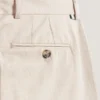 MOBEDO Balıksırtı Desenli Pamuklu Keten Dar Kesim Pantolon