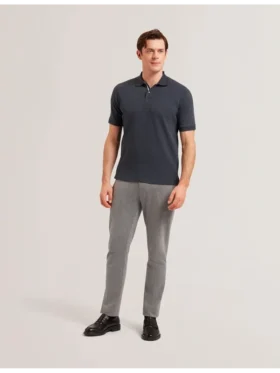 REDMAN Dokulu Saf Pamuklu Örme Polo Gömlek