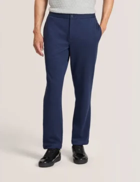 ÖRGÜ TWILL ELASTİK PANTOLON Insignia Blue Heather