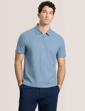 RIB ZIP POLO Nervürlü Fermuarlı Polo