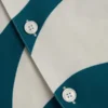 ROLDAN Kısa Kollu Oversized Keten Karışımı Girdap Desenli Gömlek