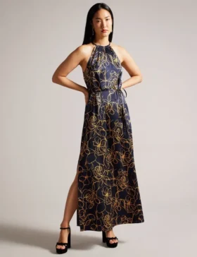 ROXIELL Halter Maxi Elbise