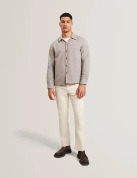 RYNEL Dokulu Örgü Uzun Kollu Overshirt
