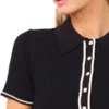 SALLY Kısa Kollu Polo Mini Elbise