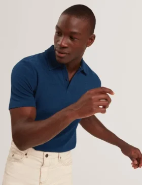 SERAPA Izgara Dokulu Dokuma Kısa Kollu Polo