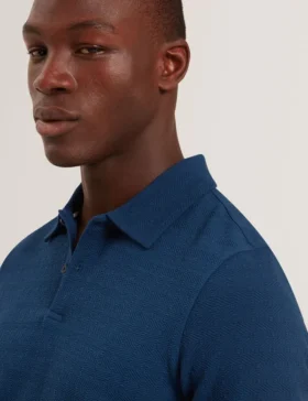 SERAPA Izgara Dokulu Dokuma Kısa Kollu Polo