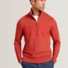 SIMONEA Dokulu Panelli Yarım Fermuarlı Modal Sweatshirt