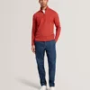 SIMONEA Dokulu Panelli Yarım Fermuarlı Modal Sweatshirt
