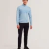 SIMONEA Dokulu Panelli Yarım Fermuarlı Modal Sweatshirt