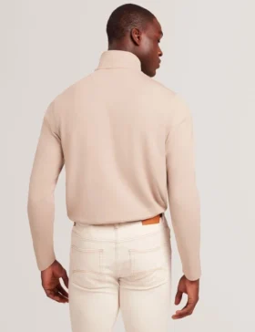 SIMONEA Dokulu Panelli Yarım Fermuarlı Modal Sweatshirt