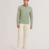 SIMONEA Dokulu Panelli Yarım Fermuarlı Modal Sweatshirt