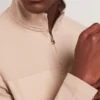 SIMONEA Dokulu Panelli Yarım Fermuarlı Modal Sweatshirt