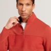 SIMONEA Dokulu Panelli Yarım Fermuarlı Modal Sweatshirt