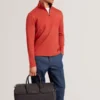 SIMONEA Dokulu Panelli Yarım Fermuarlı Modal Sweatshirt