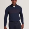 SIMONEAO Dokulu Panel Yarım Fermuarlı Modal Sweatshirt