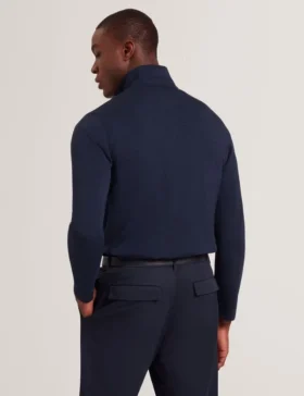 SIMONEAO Dokulu Panel Yarım Fermuarlı Modal Sweatshirt
