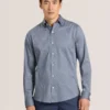 SOREN UZUN KOL CLAROT DESENLİ GÖMLEK Koyu Denim