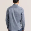 SOREN UZUN KOL CLAROT DESENLİ GÖMLEK Koyu Denim