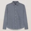 SOREN UZUN KOL CLAROT DESENLİ GÖMLEK Koyu Denim