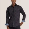 SOREN UZUN KOLLU PAPATYA DESENLİ GÖMLEK Black Beauty