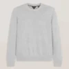 T DİKİŞLİ UZUN KOLLU YUVARLAK YAKALI KAZAK Grey Heather