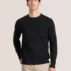 T STITCH UZUN KOLLU CREW YAKALI KAZAK Black Beauty