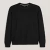 T STITCH UZUN KOLLU CREW YAKALI KAZAK Black Beauty