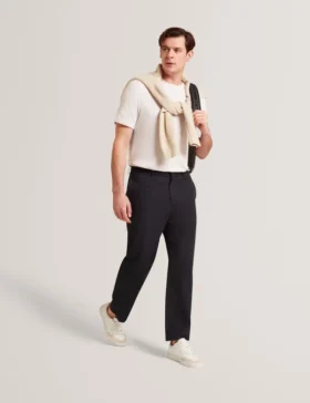 TEDDOT Dar Bacaklı Pamuklu Esnek Twill Pantolon