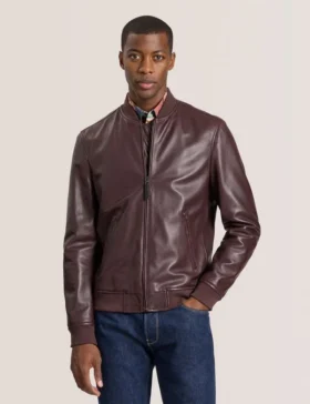 WAGGONER Deri Bomber Ceket