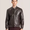 WAGGONER Deri Bomber Ceket