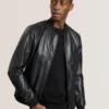 WAGGONER Deri Bomber Ceket
