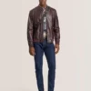 WAGGONER Deri Bomber Ceket