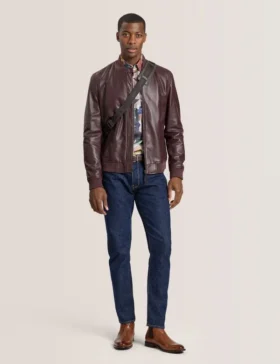 WAGGONER Deri Bomber Ceket