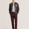 WAGGONER Deri Bomber Ceket