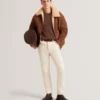 WALD Shearling Deri Aviator Ceket