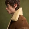 WALD Shearling Deri Aviator Ceket