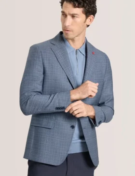 winfred ekose dokulu terzi lemeli blazer 1 280x364 - WINFRED Ekose Dokulu Terzi İşlemeli Blazer