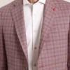 WINFRED Ekose İpek Karışımlı Dokuma Blazer