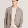WINFRED Kareli Pamuk Karışımlı Blazer
