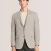 WINFRED Karışık Ekose Yünlü Terzi Dikişli Blazer