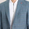 WINFRED Karışık Ekose Yünlü Terzi Dikişli Blazer