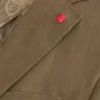 WINFRED Tek Sıralı İki Düğmeli Çentikli Düz Ön Keten Takım Elbisesi
