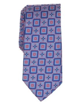 WINKLY Geometrik Fayans Desenli İpek Kravat