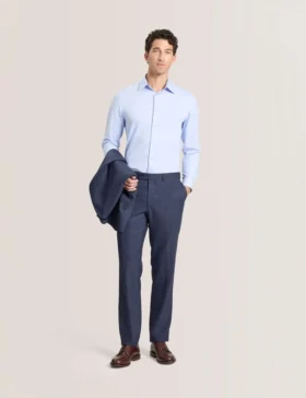 WINTER Dokulu Modern Kesim Yün Takım Elbise Pantolonu