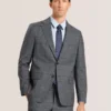 WRIGHT-PLAID Ekose Takım Elbisesi