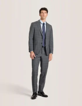 WRIGHT-PLAID Ekose Takım Elbisesi