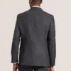 WRIGHT-TATTERSALL Tek Sıralı İki Düğmeli Çentikli Tam Şekillendirilmiş Tattersall Takım Elbise Ceketi