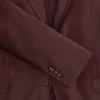 WRIGHT-TWILL Tek Sıralı İki Düğmeli Çentikli Tam Şekillendirilmiş Twill Takım Elbise Ceketi